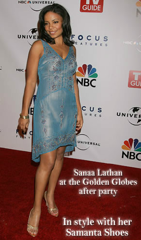 Sanaa Lathan wearing Samanta Shoes